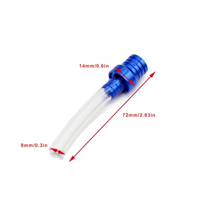 PRO BAT 10 Pack Two-way Motorcycle Fuel Tank Air Vent Gas Cap Oil Vent Breather Hose Tube Gas Tank Cap Vent for Dirt Bike Pit Bike ATV All Factory CRF XR CR All Quads All Off-road Motorcycle, Blue - Image 2